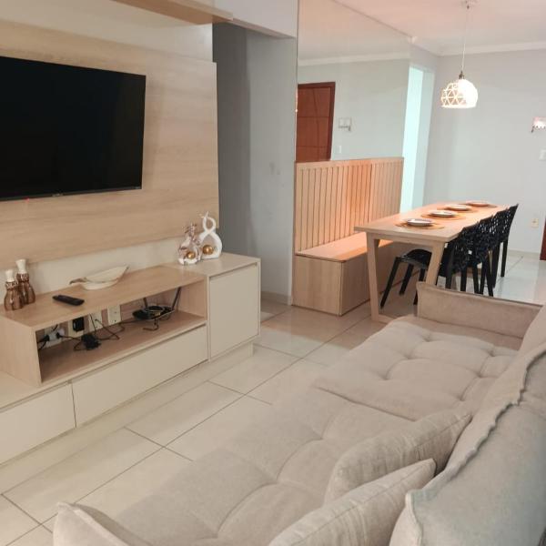 Apartamento 1 km da praia com ar e garagem - Foto 5