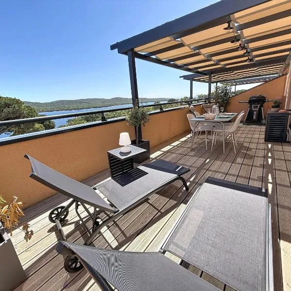 APPT T3 terrasse dans résidence bord de mer avec piscine, hotel i Pianottoli-Caldarello