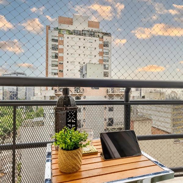 Garagem Ar e Varanda a 8 min a pé Metrôs Paulista e Higienópolis