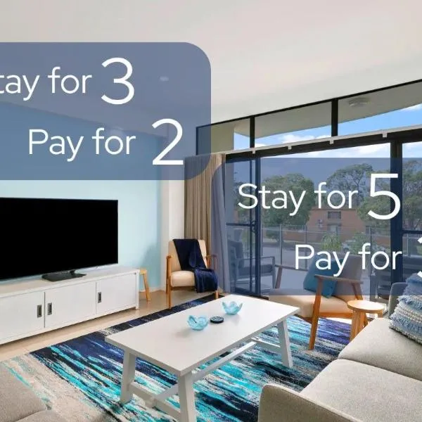 Waves - Luxury 3 Bedroom Apartment walk to everything, מלון בהסקיסון
