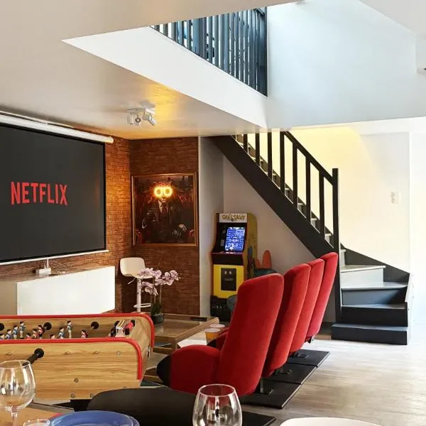 Appartement 100m2 - T4 Cinéma Privé Parking Saint-Leu, hótel í Amiens