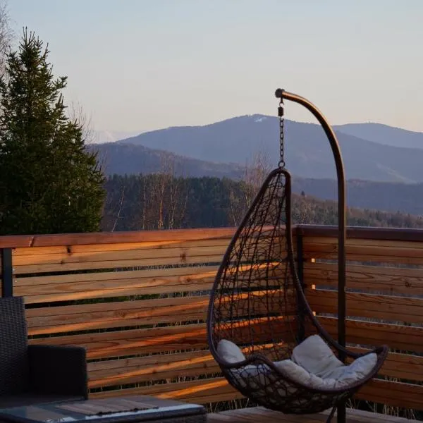 Widokówka Kudłacze Dom z Jacuzzi i sauną na wyłączność, hotell i Pcim