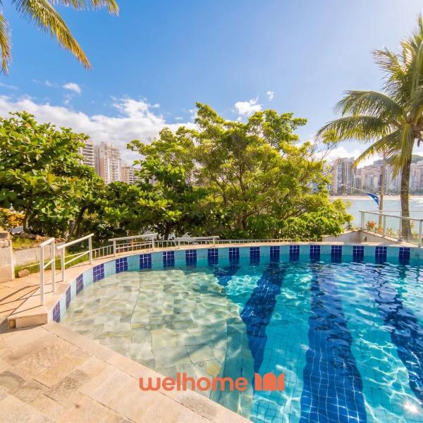 Apto no Guaruja com Piscina e Vista para o Mar