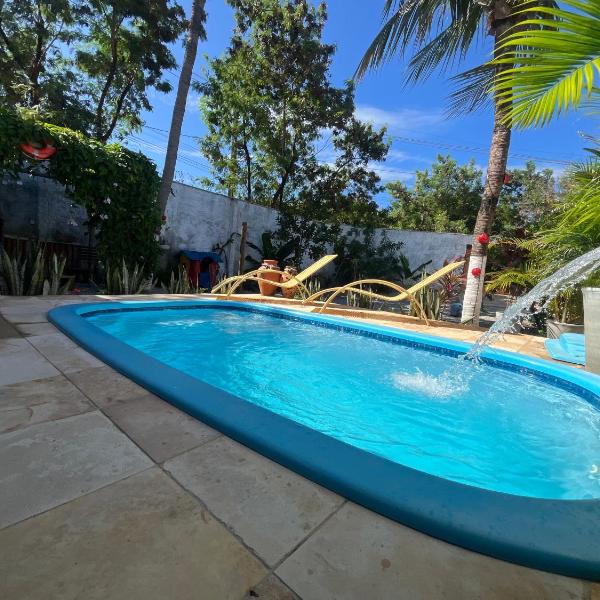 CASA DA PIPA-Piscina, Ar-condicionado, Churrasqueira, Garagem, estrutura completa, 3min de carro até a praia do centro