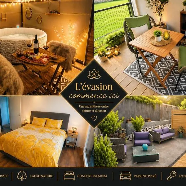 Studio en Gruyère - Grande terrasse privée 50m2 et Jaccuzi optionnel – hotel w mieście Hauteville