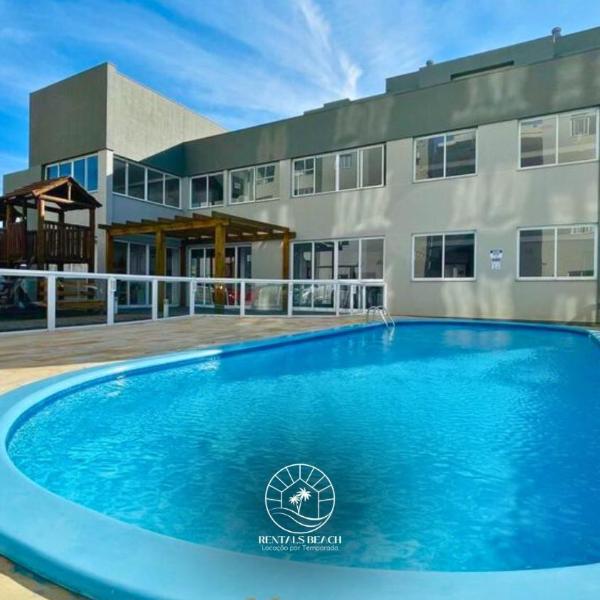 Apto com ar-condicionado | Piscina | 500m do mar