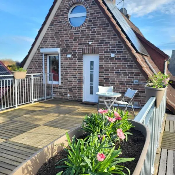 Gemütliche Wohnung mit großer Dachterrasse, Hotel in Rohrsen