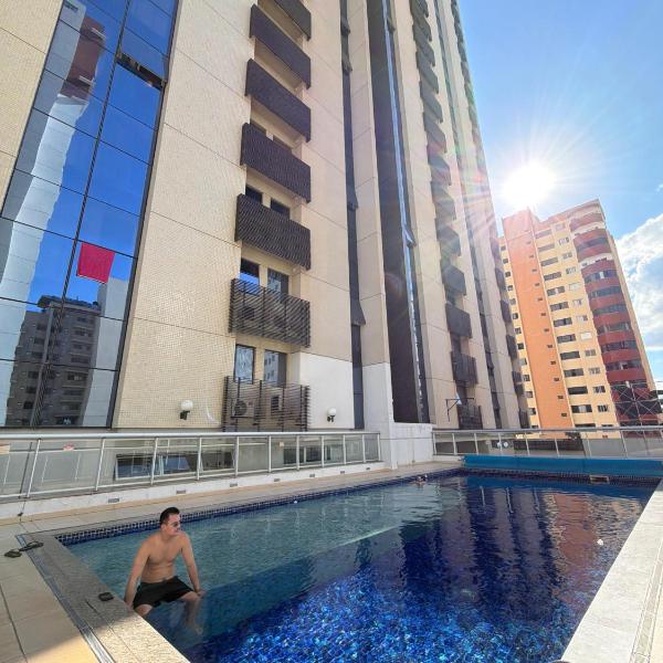 Studio Hotel S4,garagem,ar condicionado,piscina,200 M metrô - Foto 4