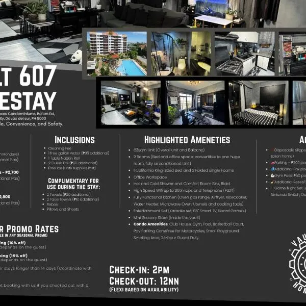 Vault 607 Homestay, מלון בדבאו סיטי