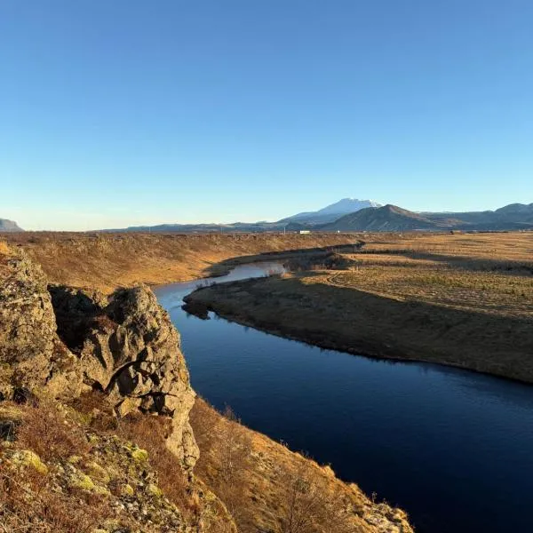 Traditional Cabins with Hekla volcano view、ヘトラのホテル
