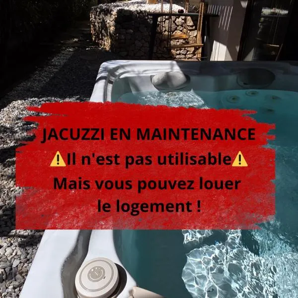 Chambre d'hôte Cigale jacuzzi et jardin privé، فندق في ألّاوش