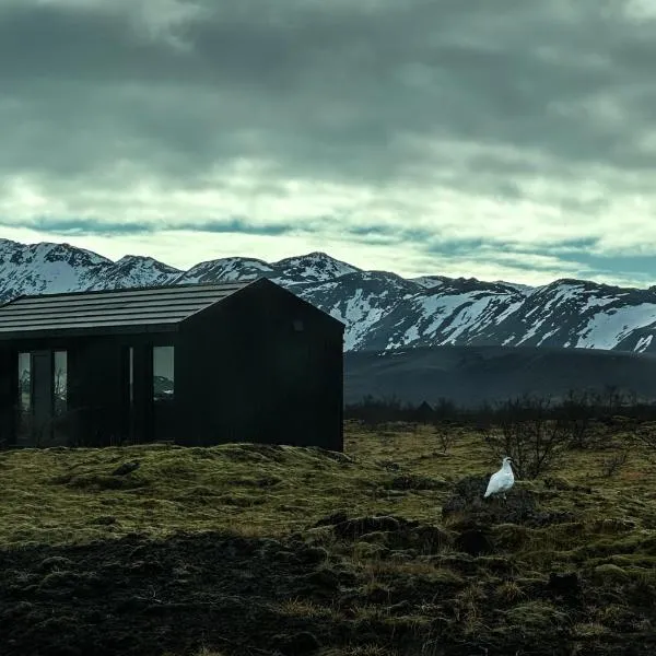 LAVA house with Hekla view & Sauna, hotell i Hella