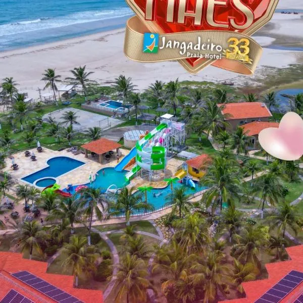 Jangadeiro Praia Hotel Resort - Parque Aquático e Pé na Areia, מלון באקירז