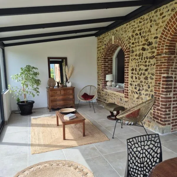 gite sur la côte d'albâtre Piscine chauffée plein de charme Ganzeville Fécamp près d'Etretat le domaine de la roquette โรงแรมในGanzeville