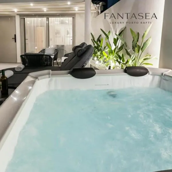 Fantasea Luxury Porto Rafti On The Sea With Jacuzzi, hotel i Porto Rafti