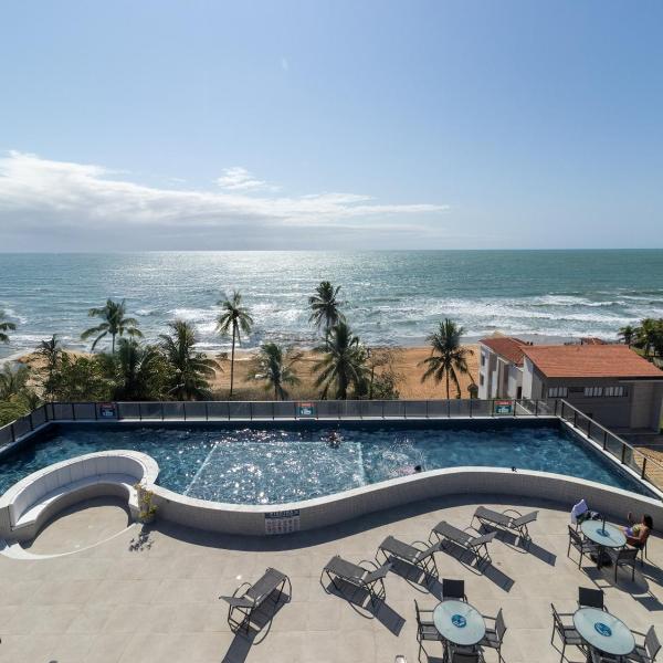Studio com Cozinha completa a passos mar com lazer completo e restaurante no condomínio