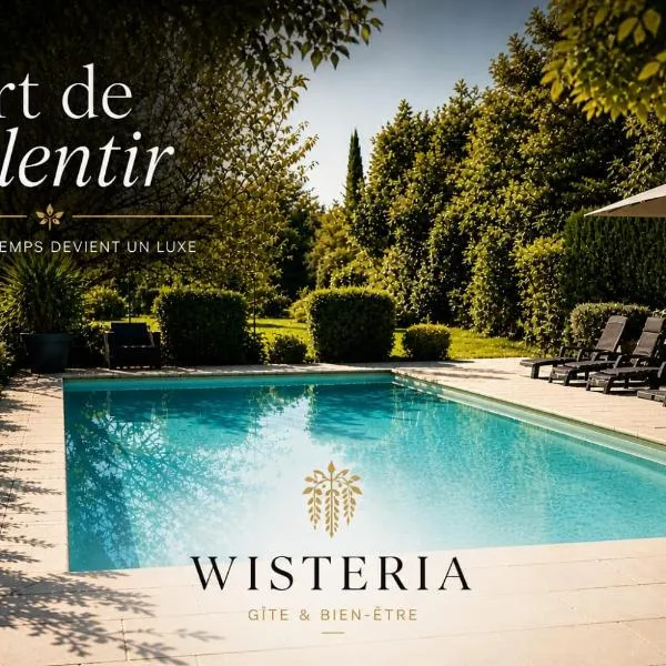 Wistéria #Piscine #Terrasse privée #Route des vins, hotel in Azé