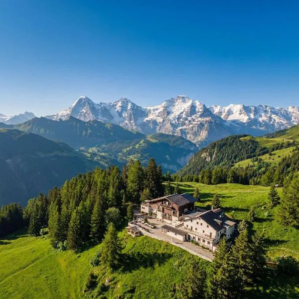 Waldhotel Fletschhorn Private Whole Hotel in Saas-Fee 360 Alpine Views & Sauna โรงแรมในซาสฟี