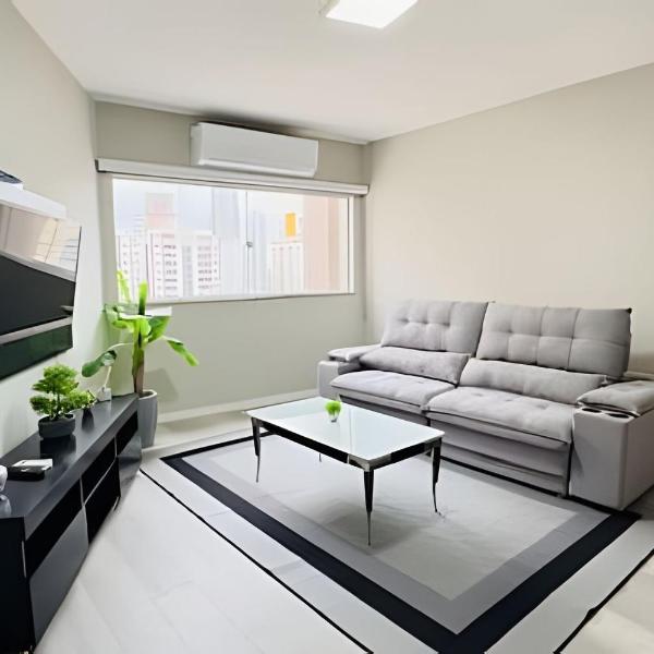 Apto 2Q, A/C total, Wi-Fi, 200m Boulevard Shopping