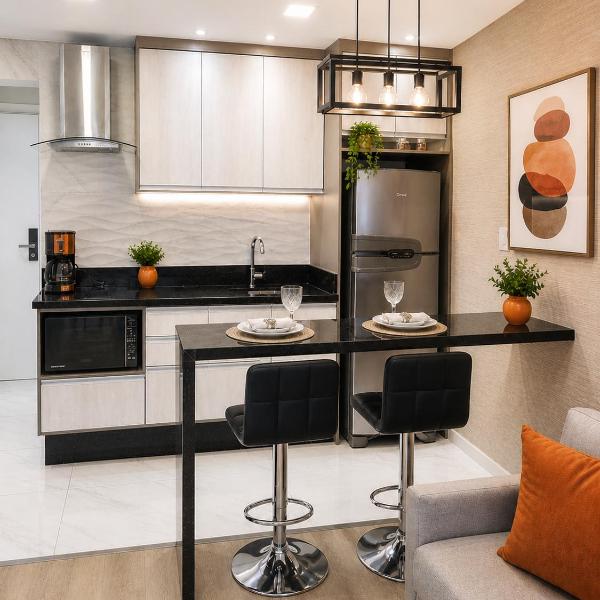 316B Studio LifeSpace, Elegância e Conforto no Batel CWB
