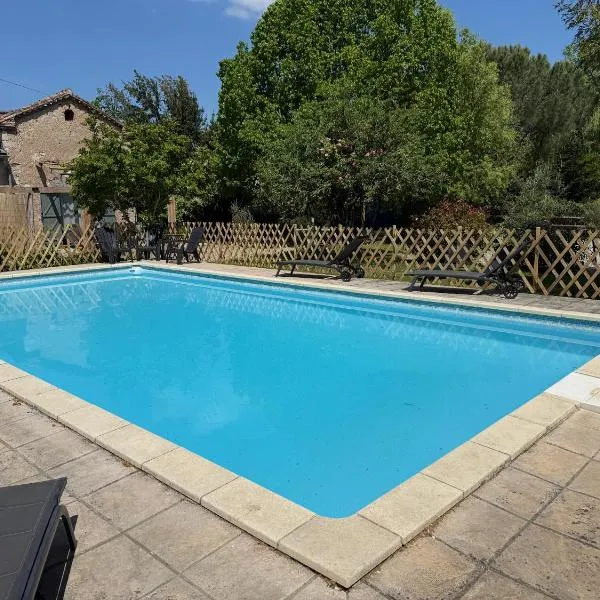 Gîte avec piscine & Spa - La Sacristie、Graulhetのホテル