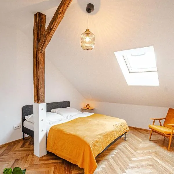 Podkrovní Apartmán, hotel Třebíčben