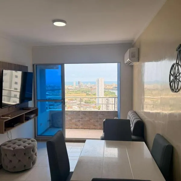 Apartamento de 3 habitaciones amoblado cerca de la playa, hotel in Cartagena de Indias