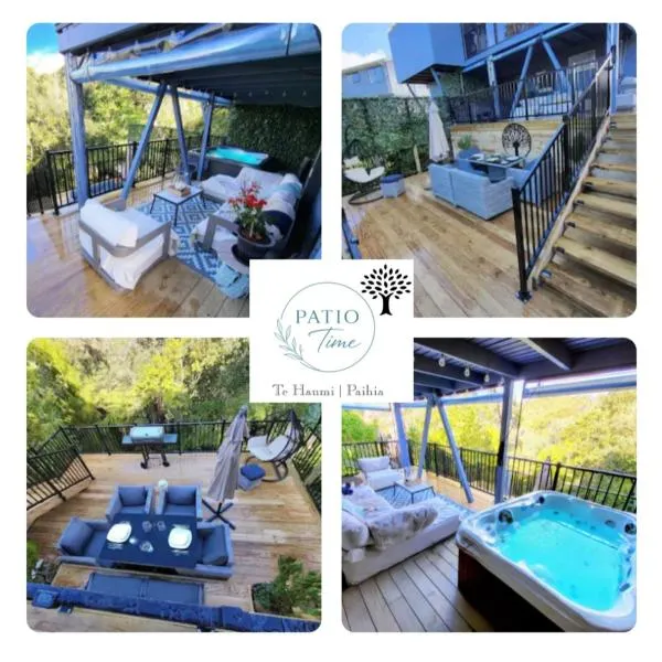 Patio Time on the Blue House Decks in Paihia, Hotel in Paihia