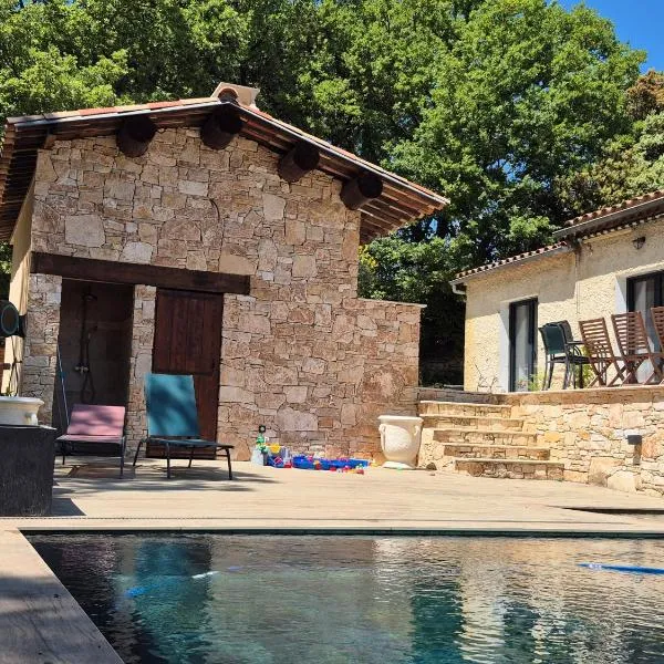 Maison indépendante de 26m2 avec Jardin, Climatisation et accès piscine l'été, hotel u gradu Rošgud