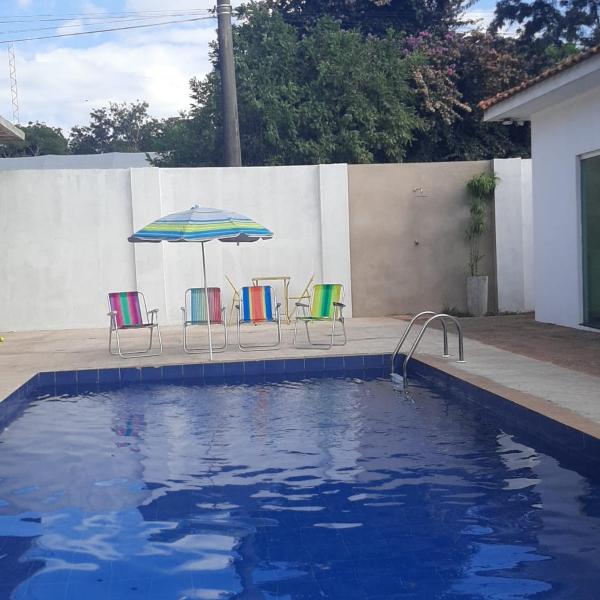 Chácara agradável com piscina