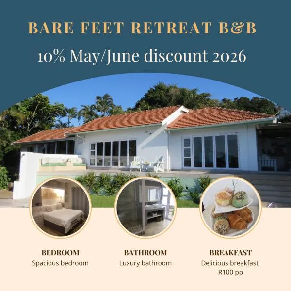 Bare Feet Retreat B&B, hotel v destinácii Scottburgh