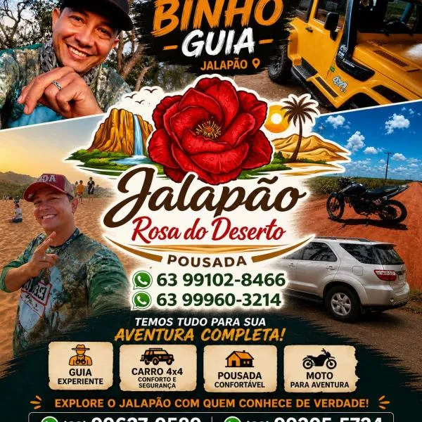 Pousada Jalapão Rosa do deserto – hotel w mieście Mateiros