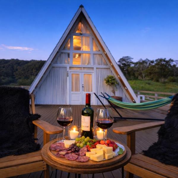 Casa da Serra - Cabana com Hidro, Lareira e Vista em Urubici
