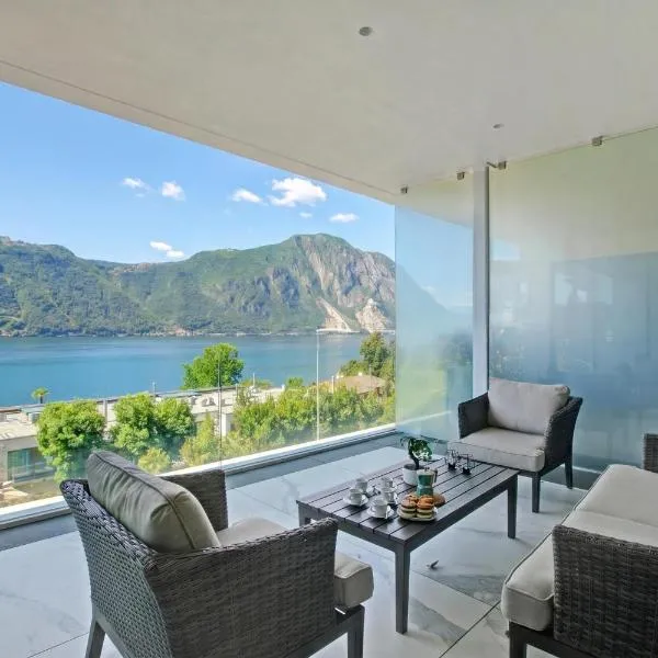 Residenza La Fontana with View Terrace - Happy Rentals, hotel in Bissone