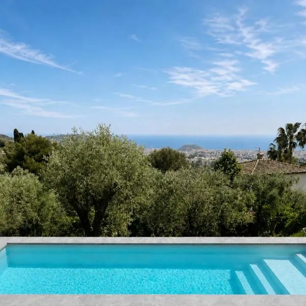 नीस में, होटल Villa, piscine et vue mer exceptionnelle à Nice