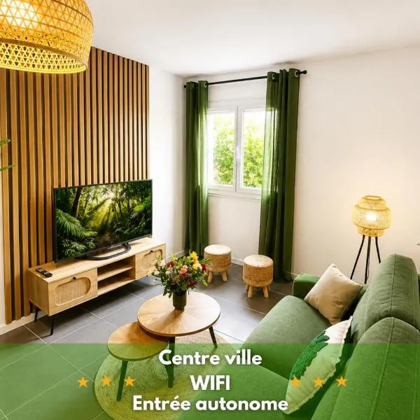 " Souffle Vert " Wifi - TV - 4 personnes, Hotel in Muret
