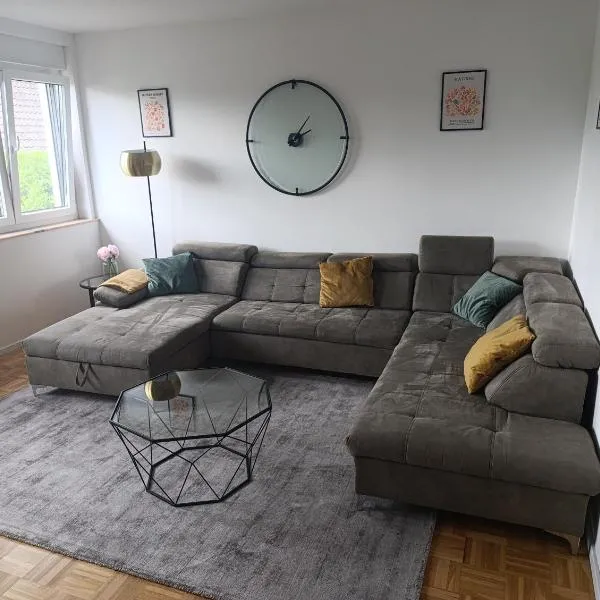 Vaste appartement avec parking gratuit, borne dispo et espace de travail: Illkirch-Graffenstaden şehrinde bir otel