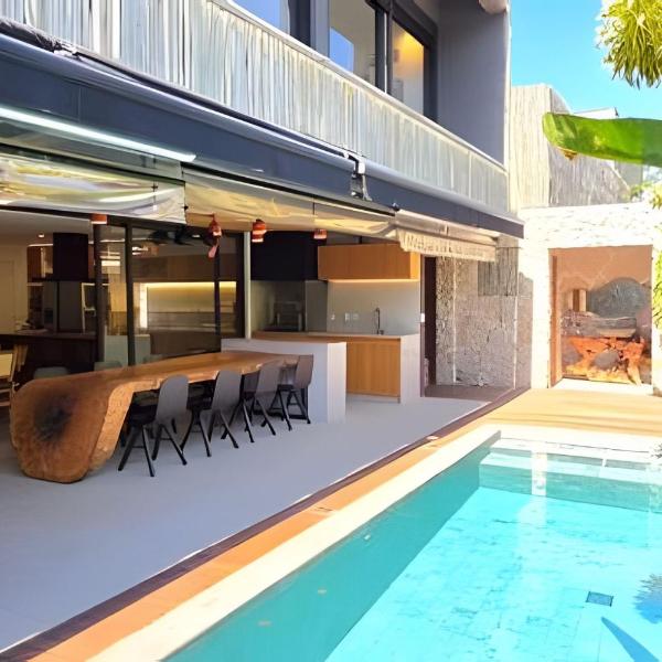 Casas Paradiso - Camburi Decorada em Condomínio Pé na Areia - Praia de Camburi - São Sebastião Litoral Norte SP