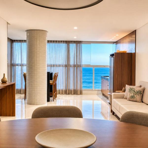 Apartamento Alto Padrão Beira-Mar Praia do Morro 4 Suítes com Ar Condicionado 2 Vagas de Garagem