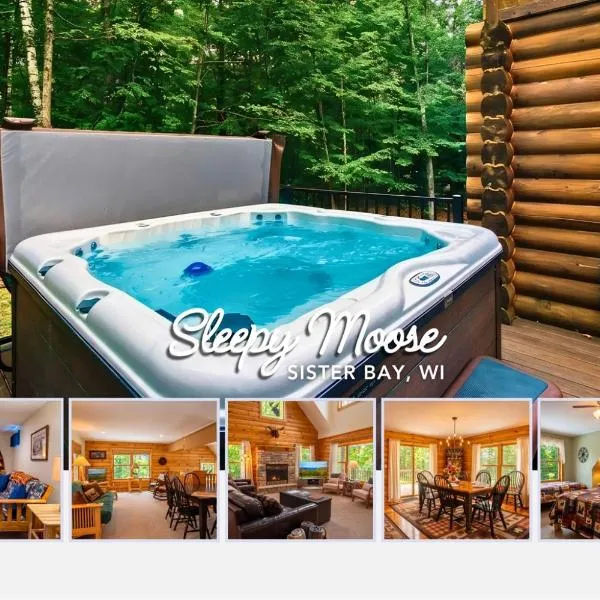 Cozy Cabin in Sister Bay HotTub FirePit Dogs, Hotel in Sister Bay