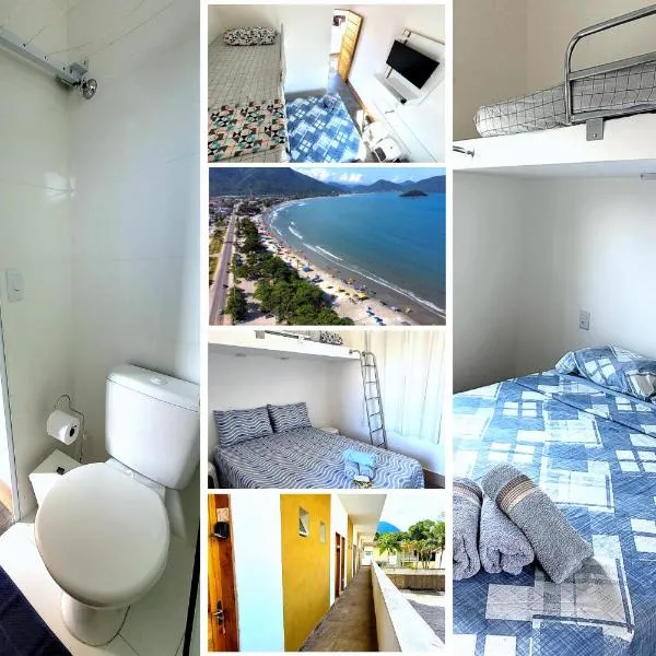 Suítes privativas com Ar, Frigobar e TV - apenas 300m da Praia da Maranduba, hotel in Ubatuba