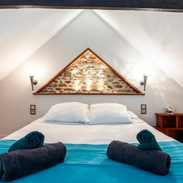 Gîte Les Pampas Les Jardins de Kerellec 20min de la mer 2 à 4 personnes jacuzzi et terrasse, готель у місті Plouvorn