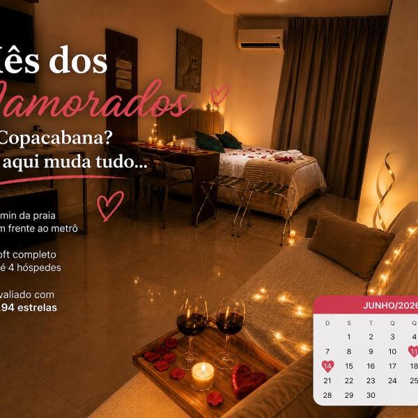 Loft Romântico para Casal em Copacabana