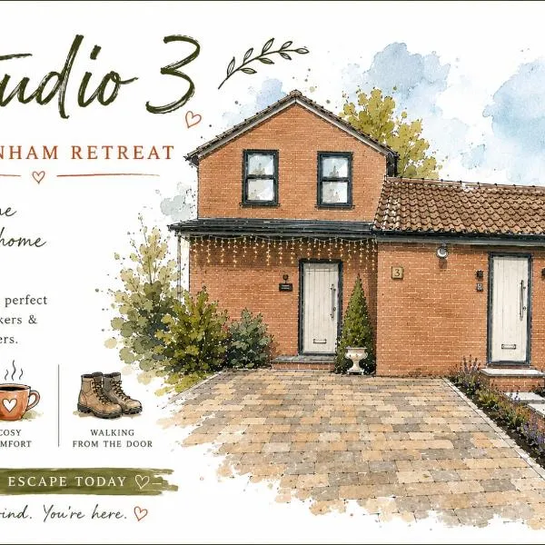 Studio 3 - NEW stylish apartment close to town & racecourse – hotel w mieście Cheltenham