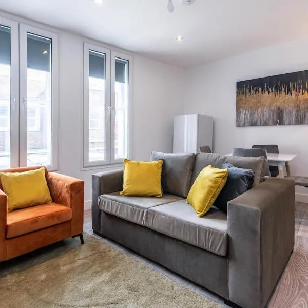 Central 2BR Apt Basingstoke Near Shops & Transport，貝辛斯托克的飯店