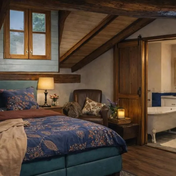 Domaine Le Verger Kleinschalige B&B met groot zwembad en buitenkeuken, hotel Saint-Estèphe városában