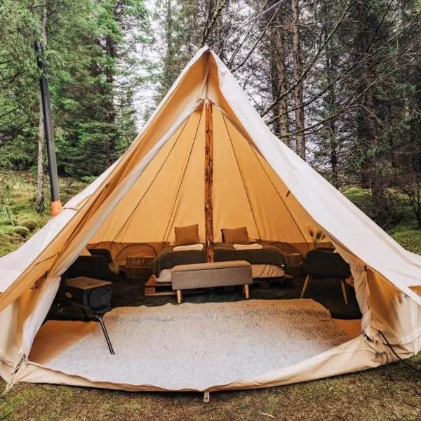 Kiðjaberg에 위치한 호텔 Hraunborgir Golden Circle Tents