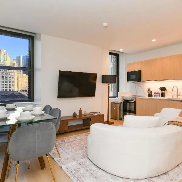 Sleek 2BR Oasis in Financial District, hotel a Nova York