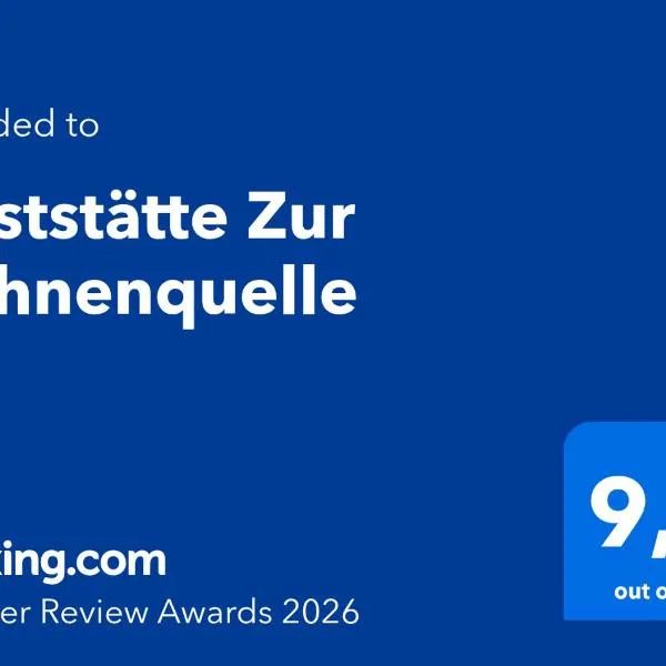 Gaststätte Zur Hahnenquelle, hotel em Kirchhundem