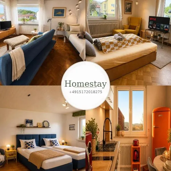3 Zimmer Apartment - mit Panoramablick über Büdingen、ビューディンゲンのホテル